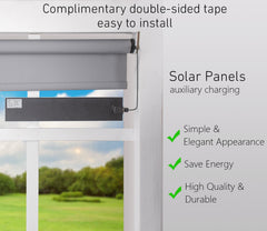 Sortfle Windows Solar Panels - 5V/5W Solar Panel USB Charger Built-in Voltage Stabilization System for Motorized Blinds, Windows