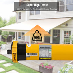 AM45 Tubular Motor Compatible with somfy lt50 motor For Outdoor Sunshade, Awning