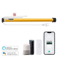 Motor de persianas inteligentes Sortfle AM25 WiFi de 1,5" (38 mm) para Alexa, Googlehome