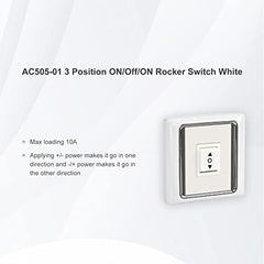 Sortfle AC505-01 3 Position Rocker Switch,Three-way Toggle Switch