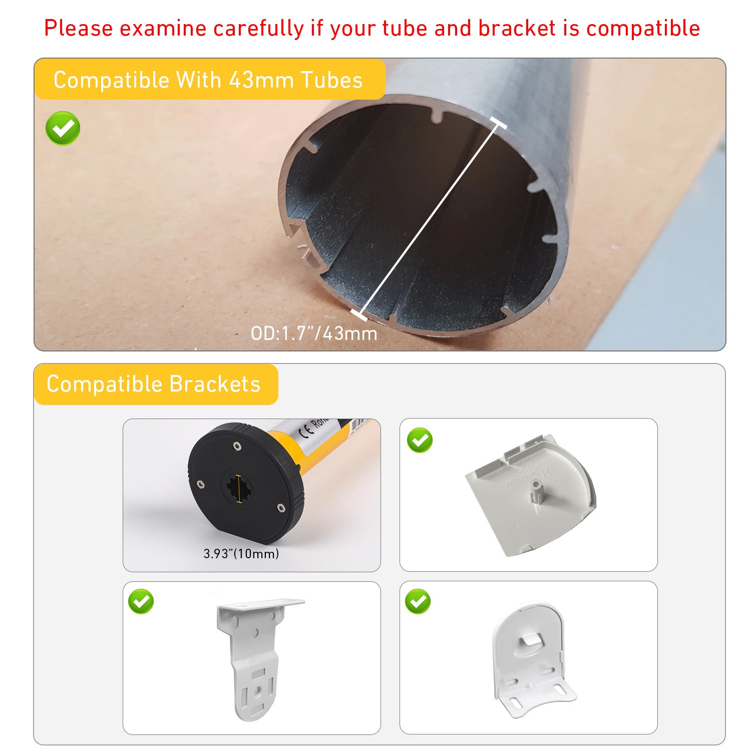 AM25 Matter Tubular Motor for 38-43mm Shade Tube，Work With HomeKit，Alexa，Home Assistant