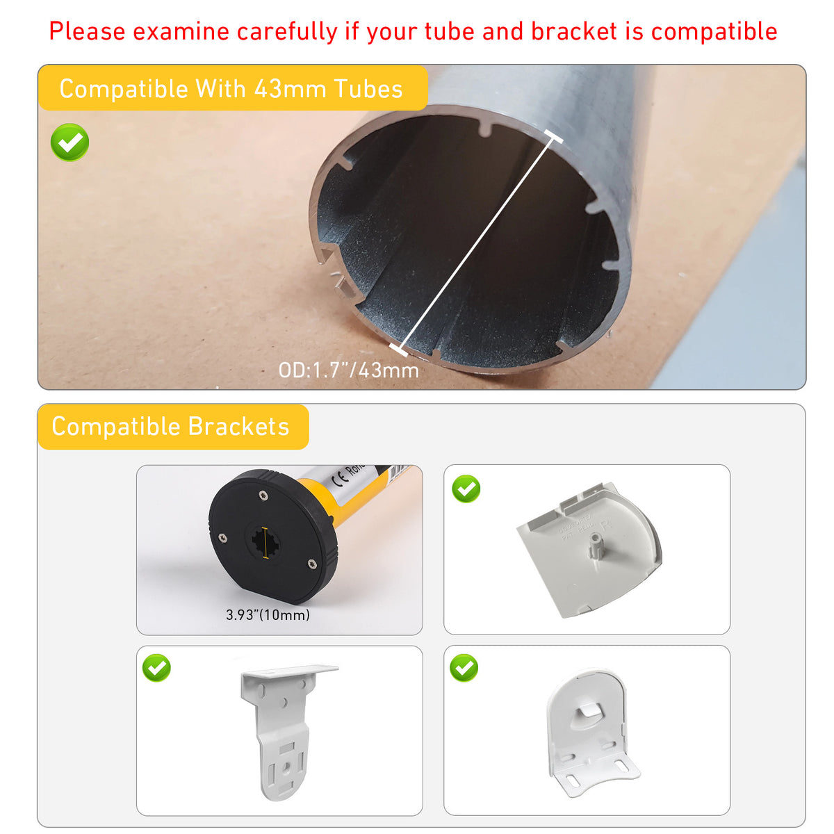 AM25 Matter Tubular Motor for 38-43mm Shade Tube，Work With HomeKit，Alexa，Home Assistant