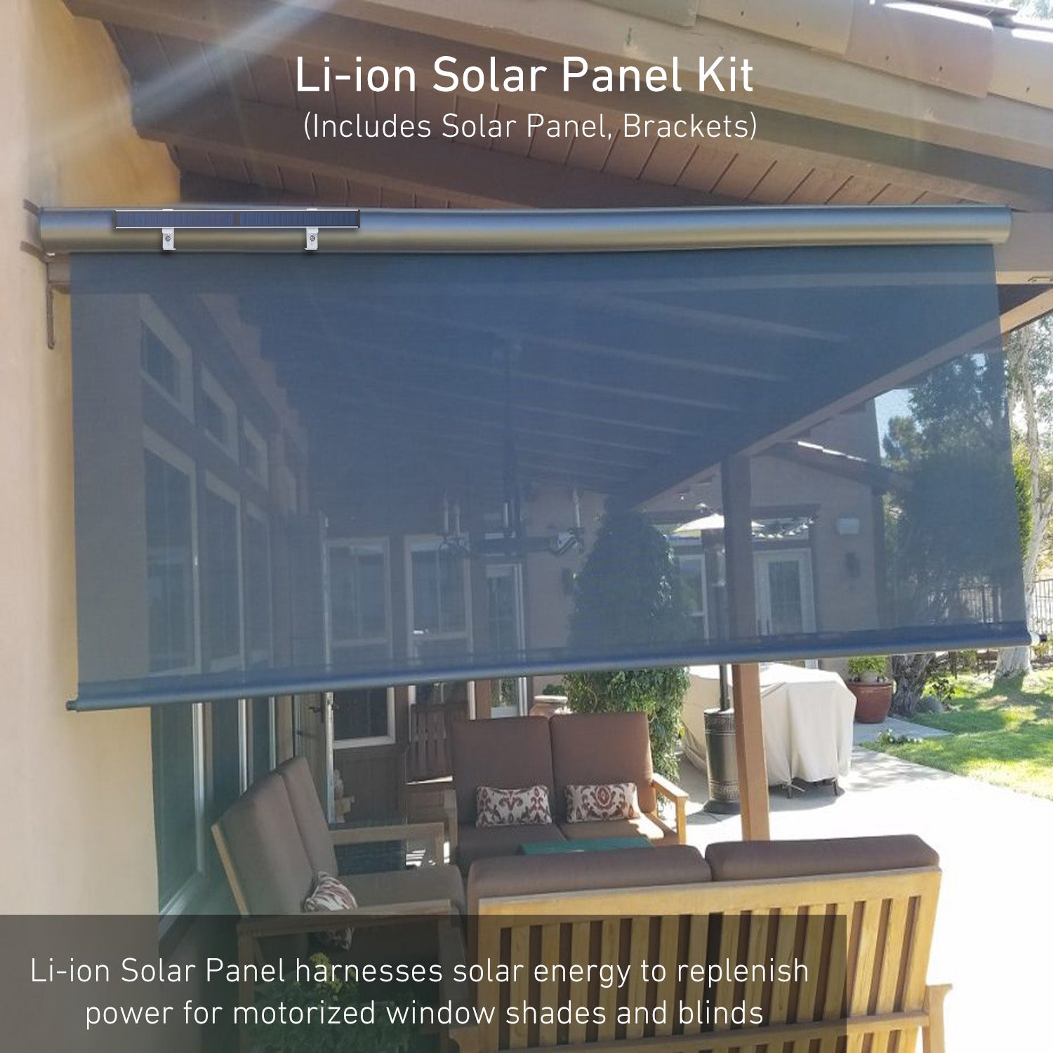 Panneaux solaires Sortfle Blinds – Petit chargeur solaire 8,4 V pour stores motorisés 