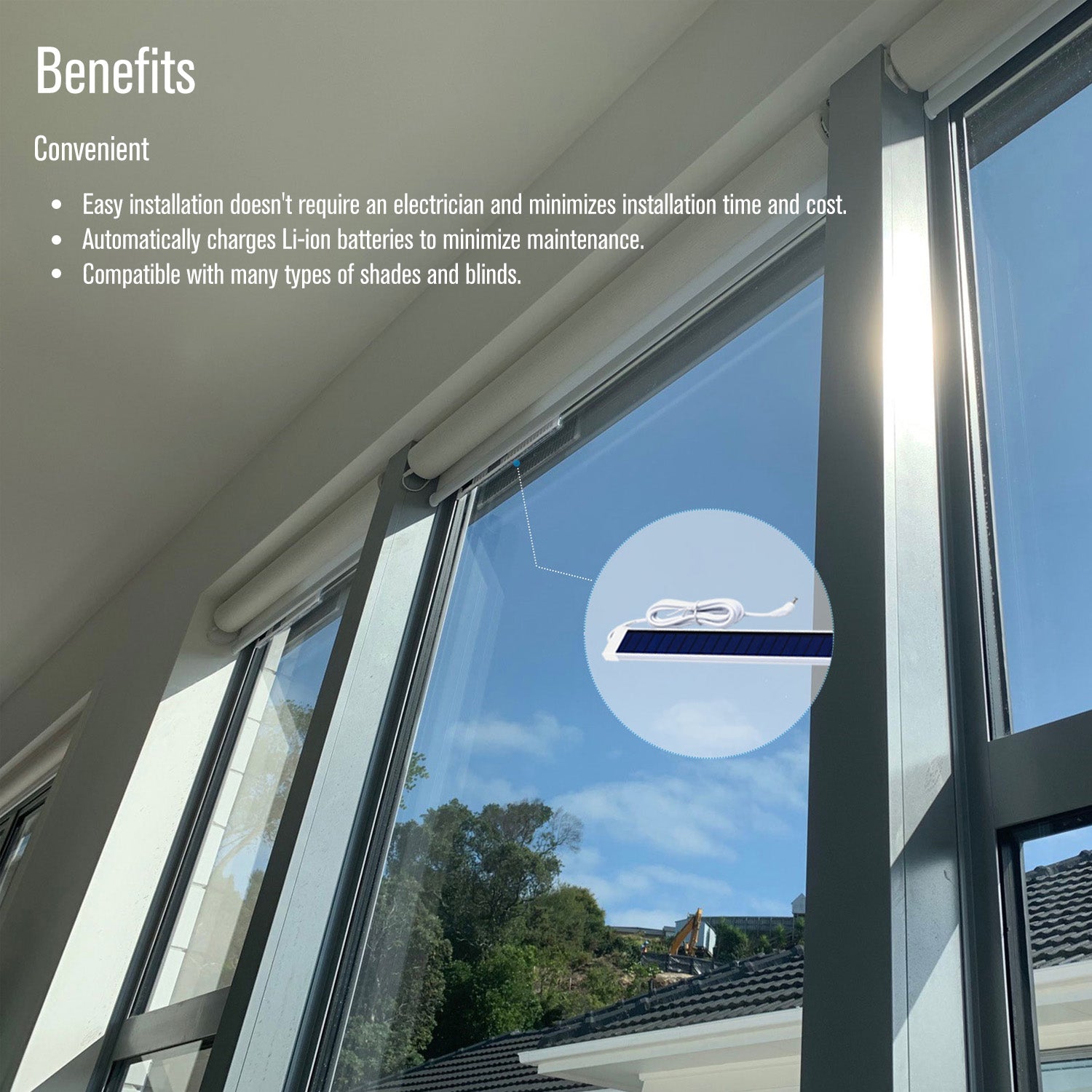 Window Solar Module Windows Solar Panels - 7.4 - 8.4Volt Small Solar Charger for Motorized ...