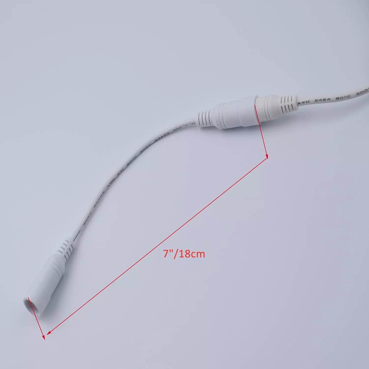 5.5mm x 2.1mm DC Power Extension Cable Cord, Female to Female Plug Jack Adapter Cable