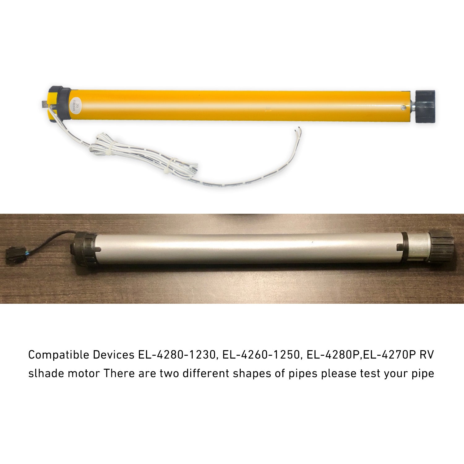 Sortfle AM25DC Roller Blind Motor, Wired for Motorized RV Shade，Truck Shade Motor