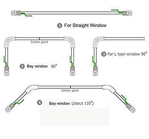 90 Degree U Type and L Type Window Electric Curtain Track Joiner